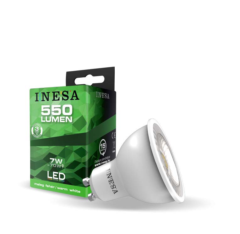 Слика од продуктот INESA LED Spot 7W 550lm 3000K 38° GU10